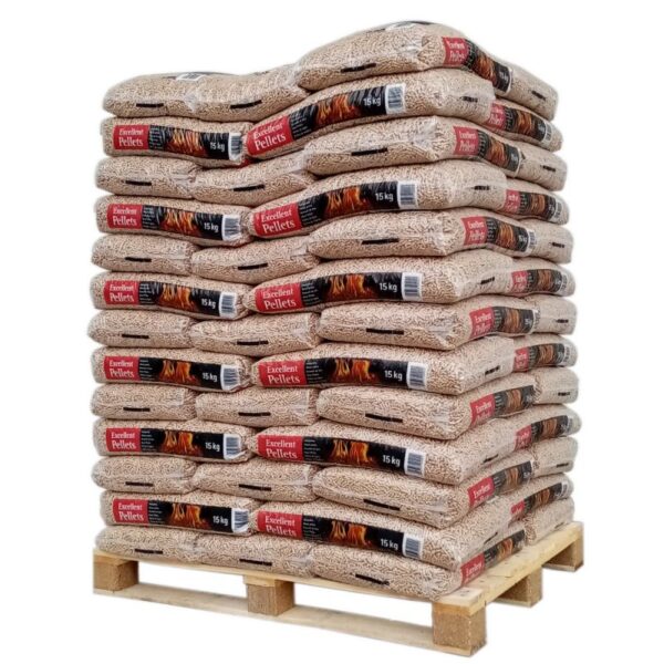 Excellent Pellets 6mm ENplus A1 – 65 Zakken – 15KG Per zak
